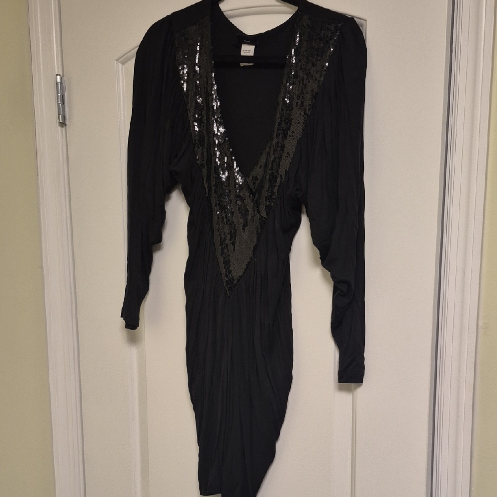 Black Dress with Sequin Detail